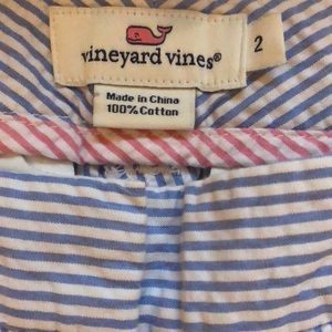 Blue seersucker pants